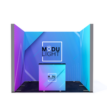 Load image into Gallery viewer, ModuLIGHT LED Backlit Exhibition - U-Shape - 3m x 3m