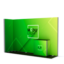 Load image into Gallery viewer, ModuLIGHT LED Lightbox Exhibition - L-Shape - 4m x 1m