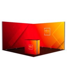 Load image into Gallery viewer, ModuLIGHT LED Backlit Exhibition - L-Shape - 4m x 4m