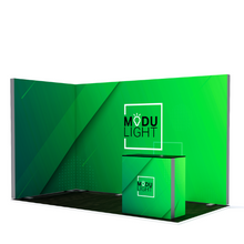 Load image into Gallery viewer, ModuLIGHT LED Lightbox Exhibition - L-Shape - 4m x 2m