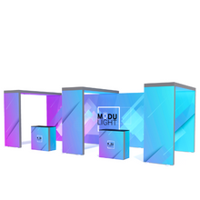 Load image into Gallery viewer, ModuLIGHT LED Backlit Exhibition Stand - Backwall with 3 Arches - 8m