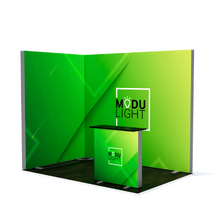 Load image into Gallery viewer, ModuLIGHT LED Backlit Exhibition - L-Shape - 3m x 2m