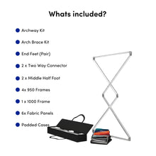 Load image into Gallery viewer, Qwikframe - Modular Exhibition Display - 3x2 Backwall with Arch