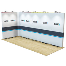 Load image into Gallery viewer, Twist2 Modular Display Stands - L Shape - 5m x 2m with End Caps