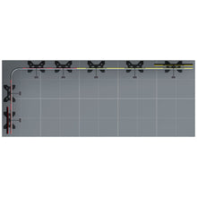 Load image into Gallery viewer, Twist2 Modular Display Stands - L Shape - 5m x 2m with End Caps - Top View