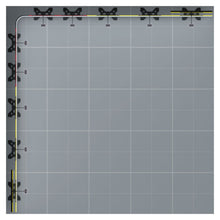 Load image into Gallery viewer, Twist2 Modular Display Stands - L Shape - 5m x 5m - Top View