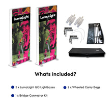 Load image into Gallery viewer, Lumalight_Go_bridge1000_Whats_included