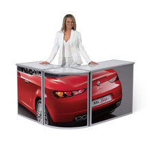 Load image into Gallery viewer, Curved LShape PC counter Set Up