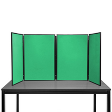 Load image into Gallery viewer, DisplayPro - Senior Plus Desktop Folding Display Board - Black Frame - Green Fabric