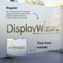 Load image into Gallery viewer, Print Services Frosted Window Film Cut Out Regular