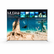Load image into Gallery viewer, QwikFRAME 3x3 Backwall Fabric Pop Up Modular Exhibition Stand - No Flooring