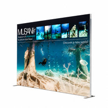 Load image into Gallery viewer, QwikFRAME 3x3 Backwall Fabric Pop Up Modular Exhibition Stand - No Flooring Side On