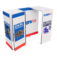 Load image into Gallery viewer, Qwikframe-ModularExhibitionDisplay-3x2BackwallwithArchandStorage