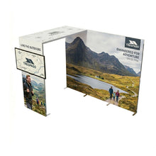 Load image into Gallery viewer, Qwikframe 3x3 Backwall with Arch Side View Tv