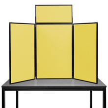 Load image into Gallery viewer, DisplayPro Senior Desktop Display Board - Black Frame - Yellow Fabric