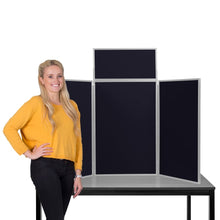 Load image into Gallery viewer, DisplayPro Senior Desktop Display Board - Grey Frame - Black Fabric