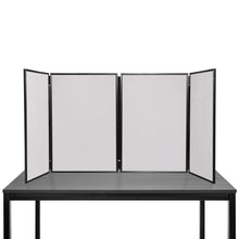 Load image into Gallery viewer, DisplayPro - Senior Plus Desktop Folding Display Board - Black Frame - Grey Fabric