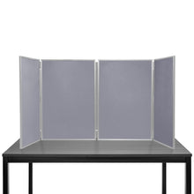 Load image into Gallery viewer, DisplayPro - Senior Plus Desktop Folding Display Board - Grey Frame - Gunmetal Grey Fabric