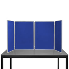 Load image into Gallery viewer, DisplayPro - Senior Plus Desktop Folding Display Board - Grey Frame - Navy Blue Fabric
