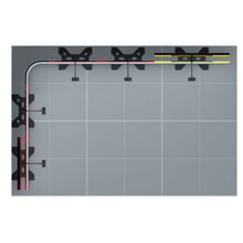 Load image into Gallery viewer, Twist2 Modular Display Stands - L Shape - 3m x 2m with End Caps - Top View