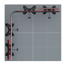 Load image into Gallery viewer, Twist2 - 2m x 2m - L Shape Modular Exhibition Stand with End Caps - Top View