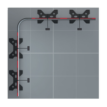 Load image into Gallery viewer, Twist2 - 2m x 2m - L Shape Modular Exhibition Stand - Top View