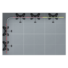 Load image into Gallery viewer, Twist2 Modular Display Stands - L Shape - 3m x 2m - Top View