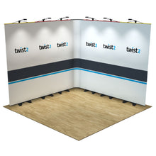 Load image into Gallery viewer, Twist2 Modular Display Stands - L Shape - 3m x 3m