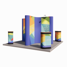 Load image into Gallery viewer, Linked Pop Up Stand - Kit 10 - 4m x 4m