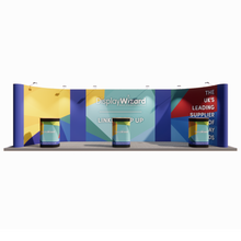 Load image into Gallery viewer, Linked Pop Up Stand - Kit 11 - U Shaped - 8m x 2m