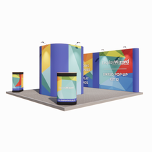 Load image into Gallery viewer, Linked Pop Up Stand - Kit 12 - 5m x 5m