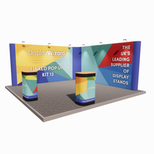 Load image into Gallery viewer, Linked Pop Up Stand - Kit 13 - L Shaped - 5m x 5m