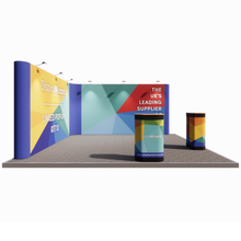 Load image into Gallery viewer, Linked Pop Up Stand - Kit 13 - L Shaped - 5m x 5m