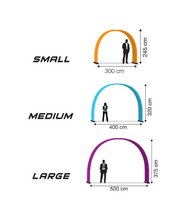 Load image into Gallery viewer, Bannerbow® Hybrid Outdoor Event Arch