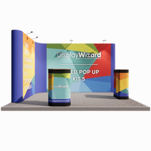 Load image into Gallery viewer, Linked Pop Up Stand - Kit 5 - L Shaped - 4m x 3m