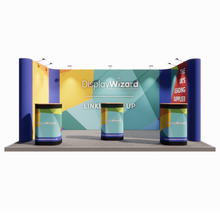 Load image into Gallery viewer, Linked Pop Up Stand - Kit 8 - U Shaped - 5m x 3m
