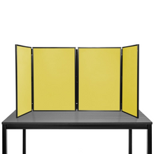 Load image into Gallery viewer, DisplayPro - Senior Plus Desktop Folding Display Board - Black Frame - Yellow Fabric