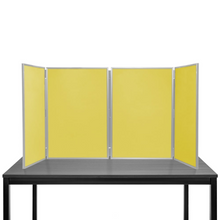 Load image into Gallery viewer, DisplayPro - Senior Plus Desktop Folding Display Board - Grey Frame - Yellow Fabric