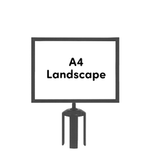 Load image into Gallery viewer, Queue Barrier Sign Frame