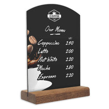 Load image into Gallery viewer, Counter table top chalkboard displaying a coffee menu