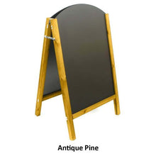 Load image into Gallery viewer, Curved Top Reversible A-Frame Chalkboard