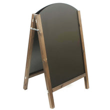 Load image into Gallery viewer, Curved Top Reversible A-Frame Chalkboard