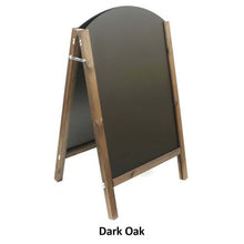 Load image into Gallery viewer, Curved Top Reversible A-Frame Chalkboard