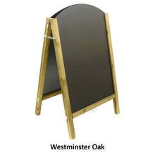 Load image into Gallery viewer, Curved Top Reversible A-Frame Chalkboard