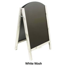 Load image into Gallery viewer, Curved Top Reversible A-Frame Chalkboard