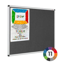 Load image into Gallery viewer, FireAdept Aluminium Framed Noticeboard - Charcoal