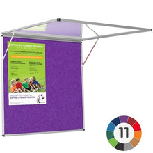Load image into Gallery viewer, FireAdept Tamperproof Noticeboard - Top Hinged - Purple