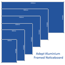 Load image into Gallery viewer, Adept ColourPlus Aluminium Framed Noticeboard