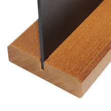Load image into Gallery viewer, Medium oak wooden base on counter table top chalkboard