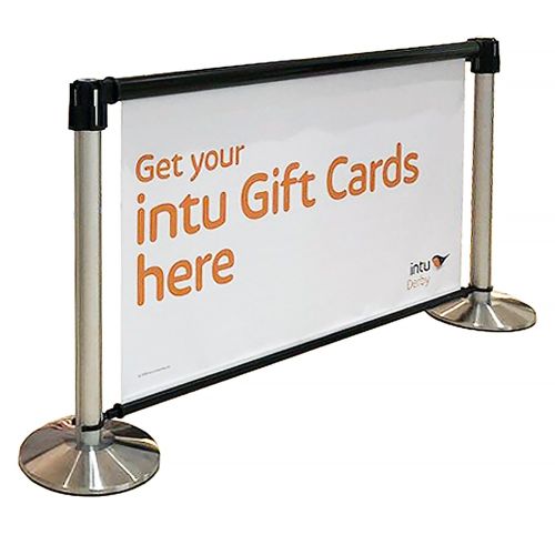 RollerSigns Retractable Queue Barrier Banners Display Wizard